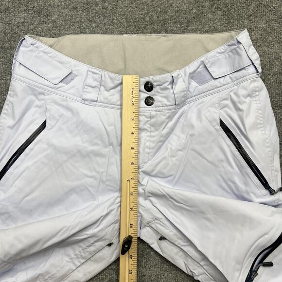 Mountain Hardwear Snow Pants Women M/L White RECCO Insulated Ski Water Resistant - Picture 14 of 16